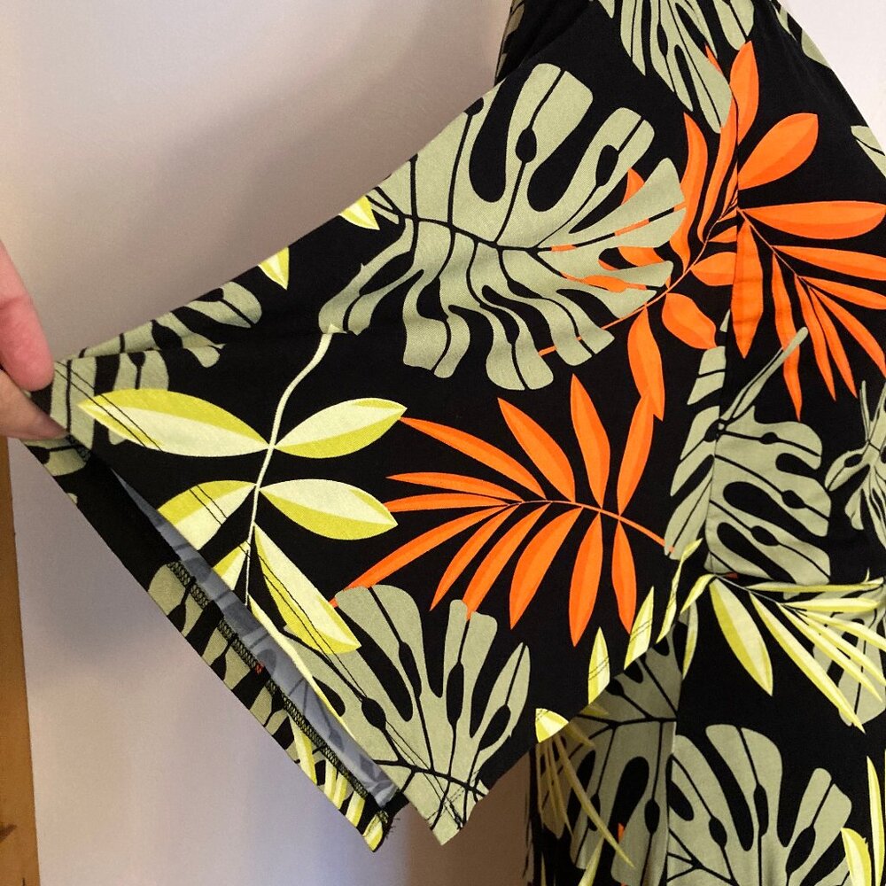 G by Giuliana Palms Lime Black Orange Dress Tropical Resort Summer - Picture 8 of 11